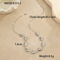 NMSN-K314-2 Muschelstahl-Halskette Bild2