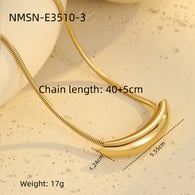 NMSN-E3510-3 Altın Yay Kolye Resim11