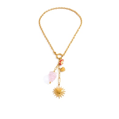 Collier pour femme avec pendentif en forme de petit champignon mignon h5 