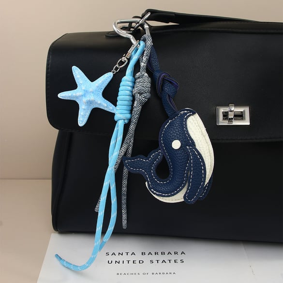 Light Luxury and Cute Little Whale PU Bag Pendant