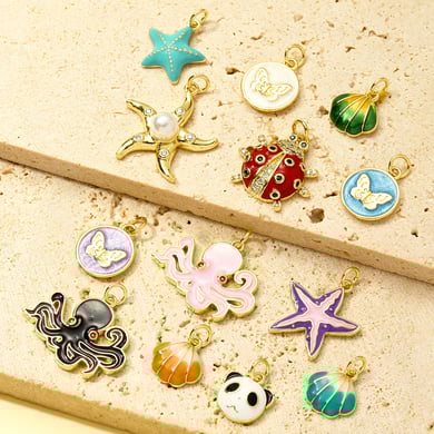 1 Stück Simple Series DIY Shell Edelstahl Gold Farbe Damen Anhänger h5 Bild4