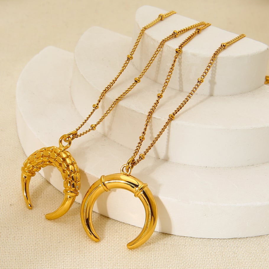 Retro Sun/Moon Stainless Steel Pendant Necklaces h5Picture4