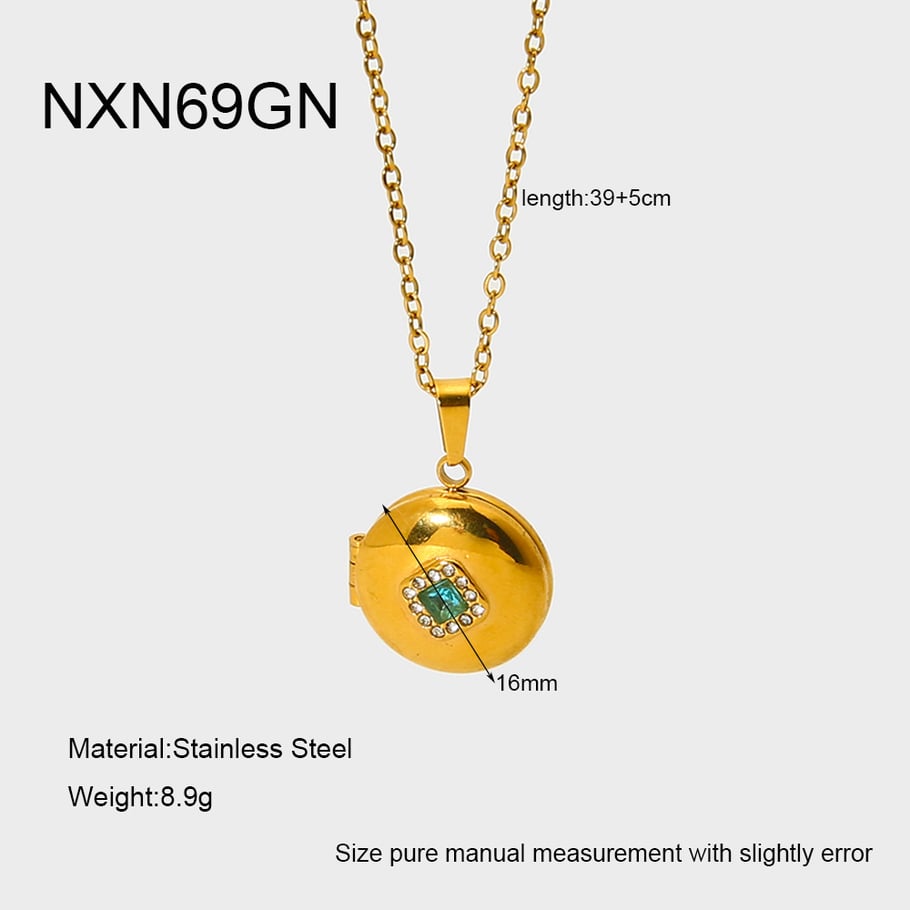 Classic Series Retro Geometric Stainless Steel women's Pendant Necklaces