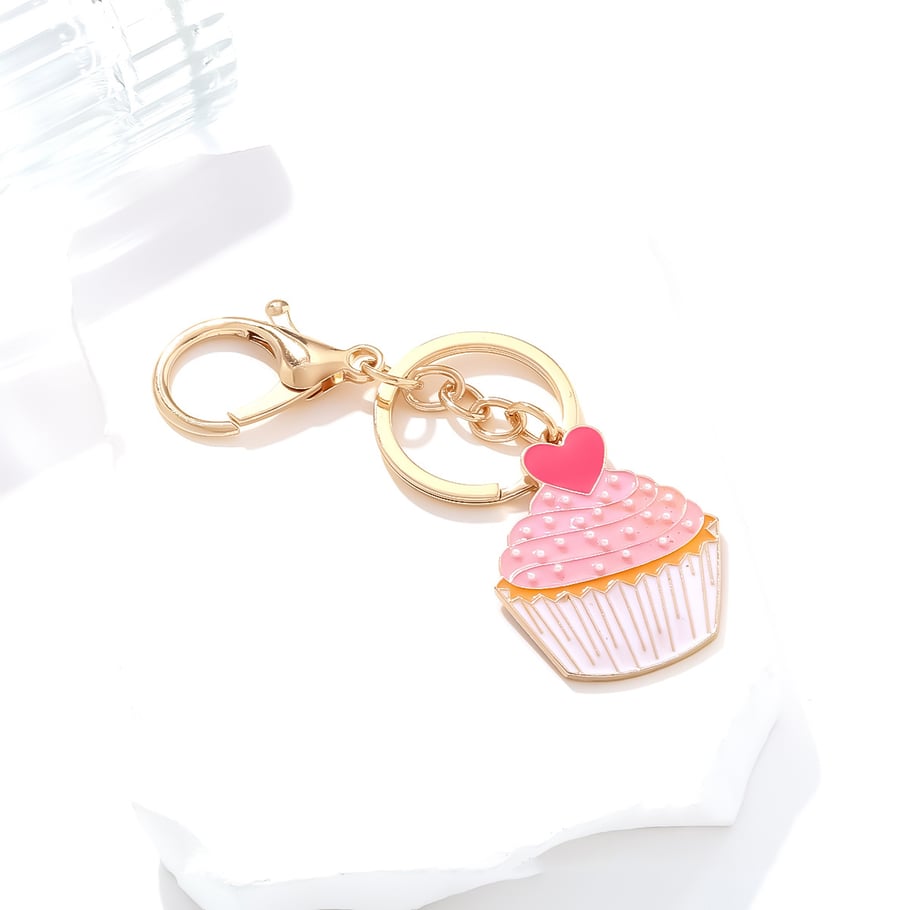 1 Piece Sweet Cake Alloy Keychain Picture4