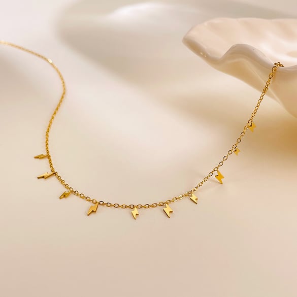 1 Piece Shining Shape Stainless Steel Gold Color Women's Pendant Necklaces