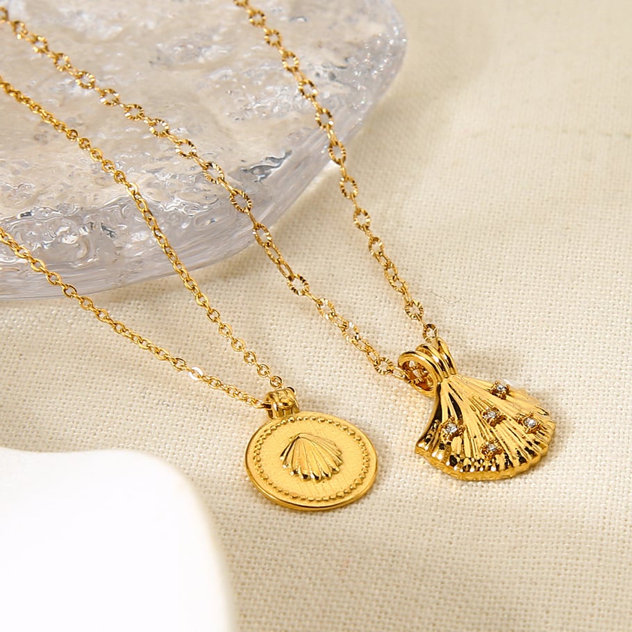 Classic Series Retro Turtle Stainless Steel  Gold Color Zircon Unisex Pendant Necklaces Picture3