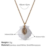 XL535-PJ567WES white shell necklace Picture17
