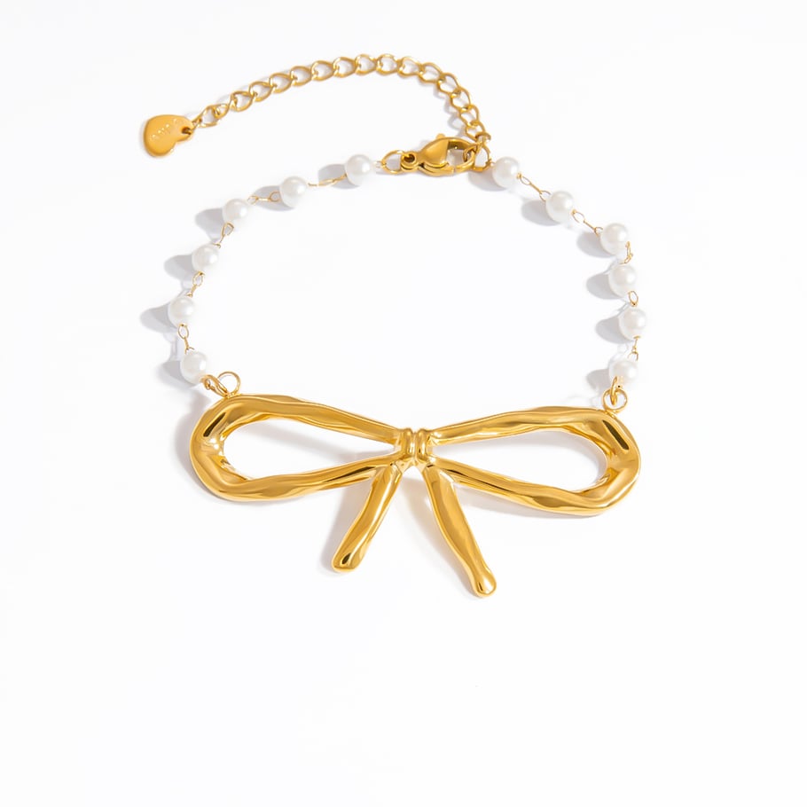 Simple Series Sweet Geometric Imitation Pearl  Women's Pendant Necklaces 