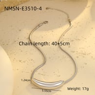 NMSN-E3510-4 Çelik Ark Kolye Resim12