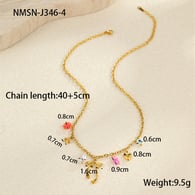 NMSN-J346-4 Altın Yay Kolye Resim7