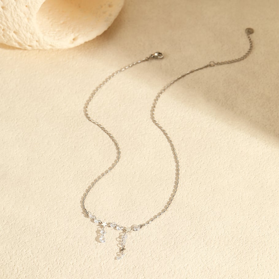 Simple Sweet Star Stainless Steel Women's Chain Necklaces h5Picture4