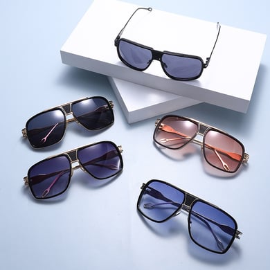 1 Paar einfache Serie lässige einfarbige Damen-Sonnenbrille h5 Bild4