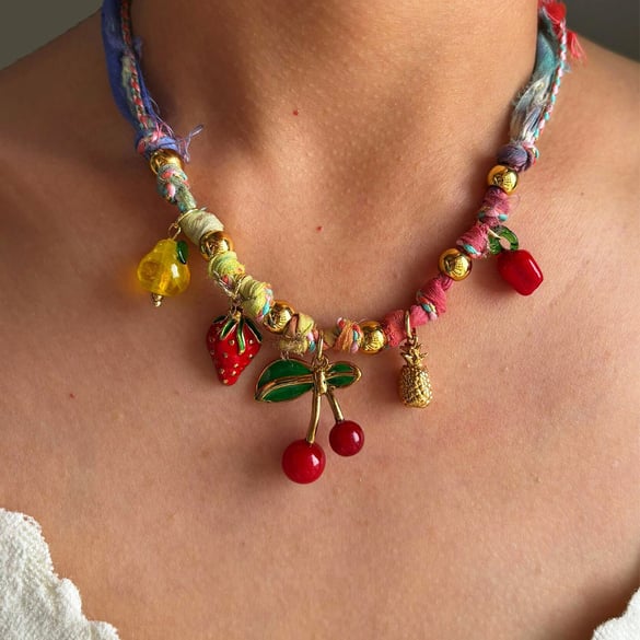 1 Piece Fruit Pendant Necklace