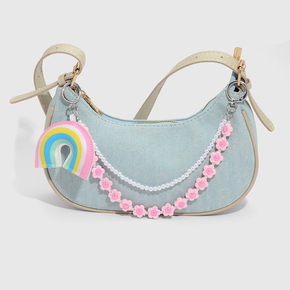 1 breloque pour sac à fleurs douces