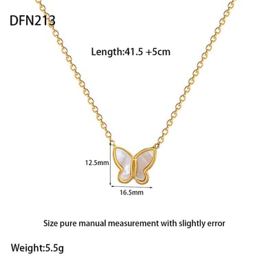 Colliers pendentifs pour femmes en acier inoxydable avec nœud papillon doux, série romantique h5 