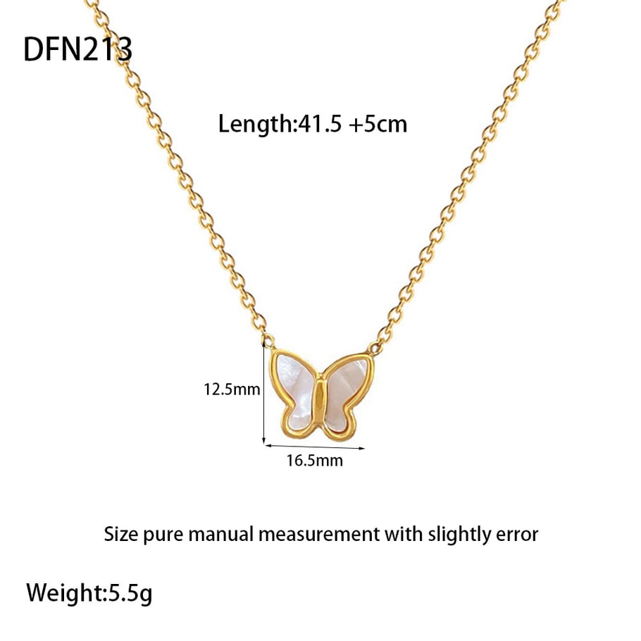 Colliers pendentifs pour femmes en acier inoxydable avec nœud papillon doux, série romantique 