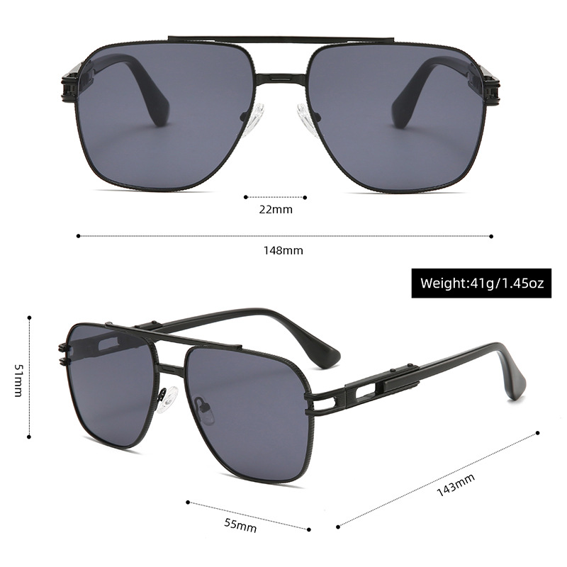 1 Paar einfache Serie lässige einfarbige Damen-Sonnenbrille Bild3