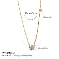 XL543WEGW harf kolye Resim5