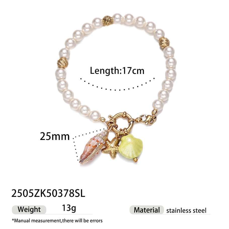 1 Stück Natursteinperlenarmbänder 