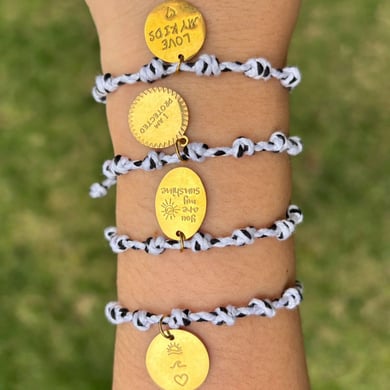 1 Stück Charm-Armband aus Edelstahl in Goldfarbe h5 Bild3