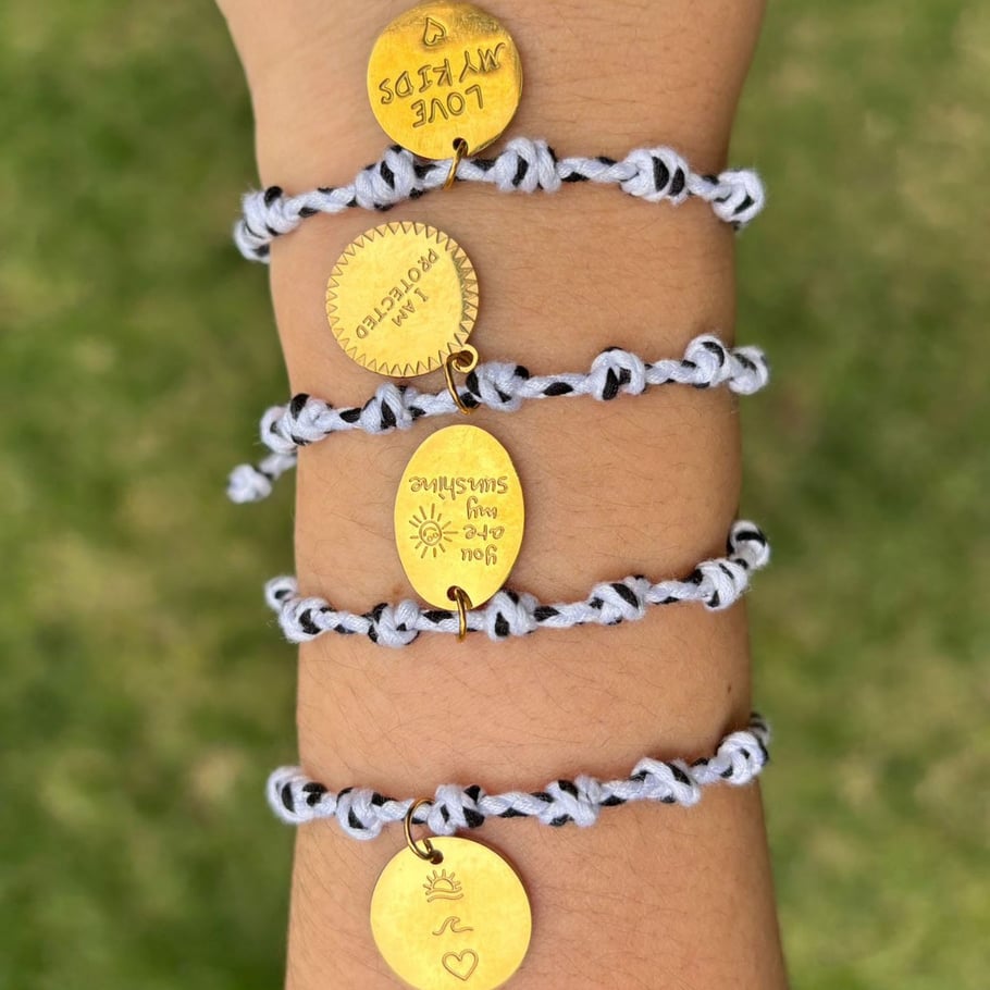 1 Stück Charm-Armband aus Edelstahl in Goldfarbe Bild3