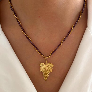 Collana con ciondolo a forma di cuore color oro in acciaio inossidabile da 1 pezzo h5 Immagine3