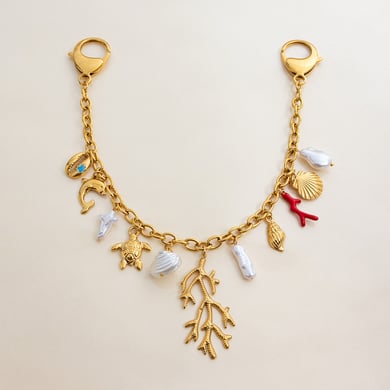 1 Piece Oceanic Shell Stainless Steel Gold Color Women's Bag Chain h5 Picture7