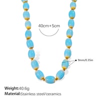 XL586BEG Keramische Gouden Ketting Afbeelding2
