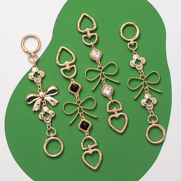 1 Piece Exquisite Series Bowknot Gold Color Aluminum Extension Bag Strap