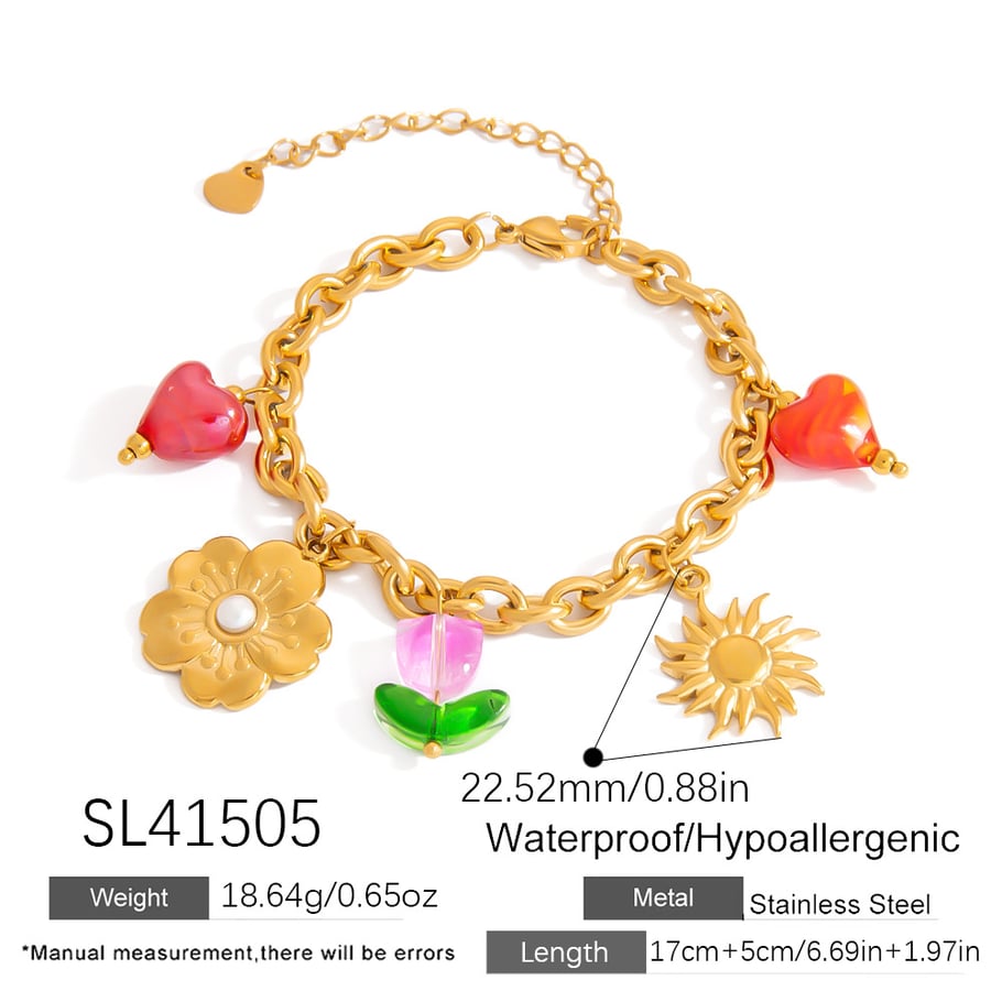 Stainless Steel Gold Color Pendant Necklace Picture2
