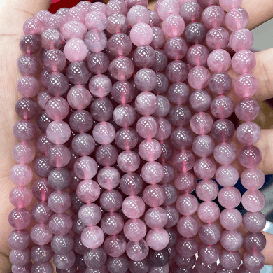1 String süße Madagaskar Rosenquarz Natursteine Schmuck Perlen h5 Bild3