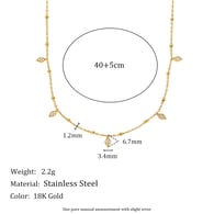 Chain Collection Diamond Pendant Clip Bead Chain-Gold Picture2