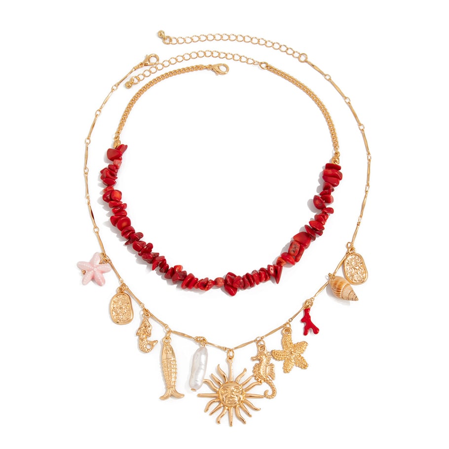 1 Set Romantik Katmanlı Kolyeler 