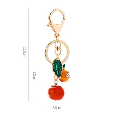 1 Piece Persimmon Alloy Keychain h5 Picture2