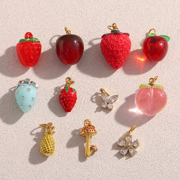 1 Pair Daily Plant Stainless Steel Women's Pendants 2