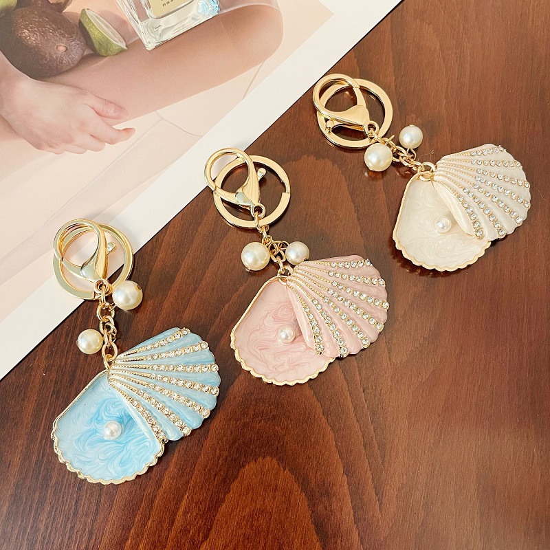 1 Piece Shell Alloy Keychain Picture2