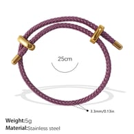 Bracelet corde violet SL219PEG Image6