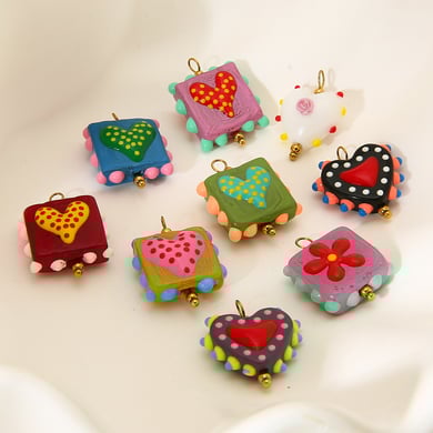 DIY Romantische Serie Zoete Hart Glazen Hangers h5 Afbeelding2