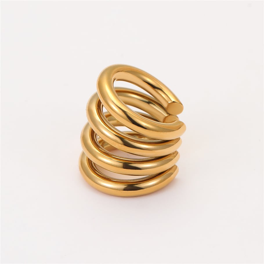 Simple Series Tägliche geometrische Edelstahl-Ohrmanschetten für Damen Bild5