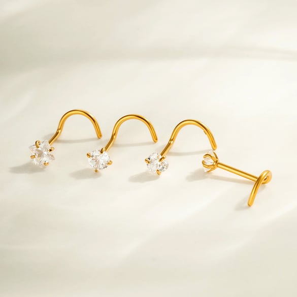 1 Piece Exquisite Zircon Women's Nose Stud