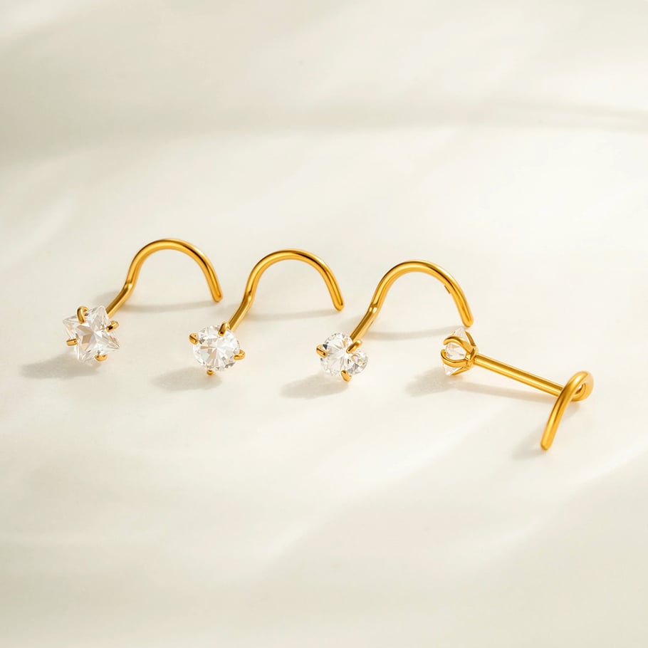 1 Piece Exquisite Zircon Women's Nose Stud Picture3