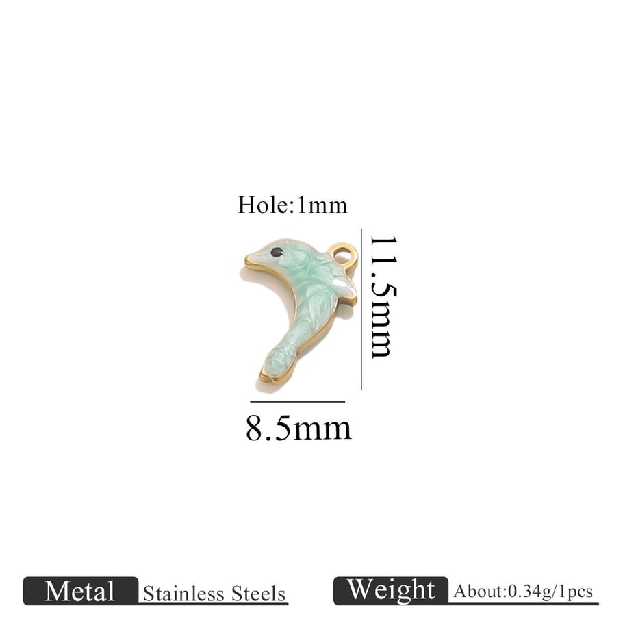1 Piece DIY Marine Organism Stainless Steel Women's Pendants 