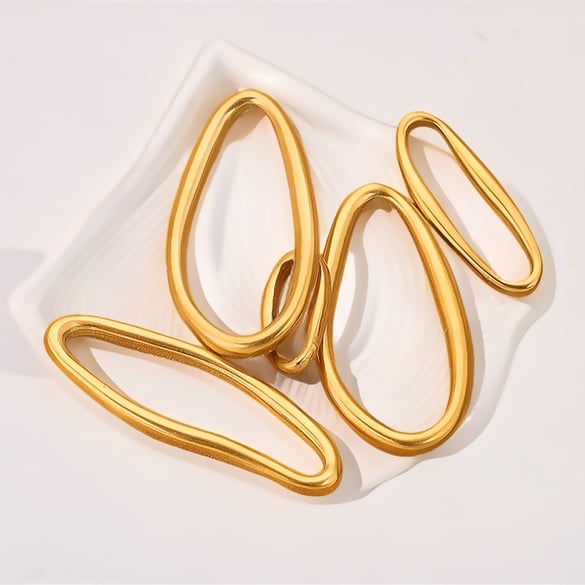 1 Piece Irregular DIY  Stainless Steel Jewelry Charms