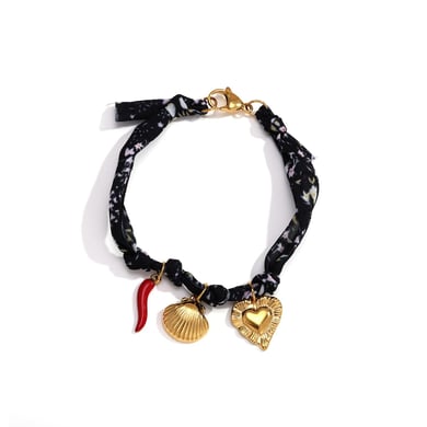 1 Stück Ethnische Serie Elegante Blume Edelstahl Damen Charm Armbänder h5 