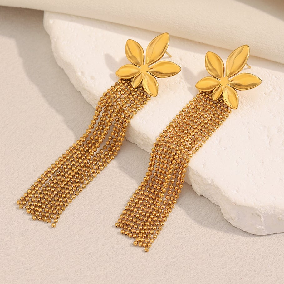 1 paire de boucles d&#39;oreilles pendantes à pompons pour femme Image2