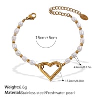 Bracciale di perle d&#39;acqua dolce SL173WEG Immagine4