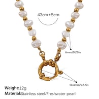 Collana in oro con perle d&#39;acqua dolce XL528WEG Immagine13