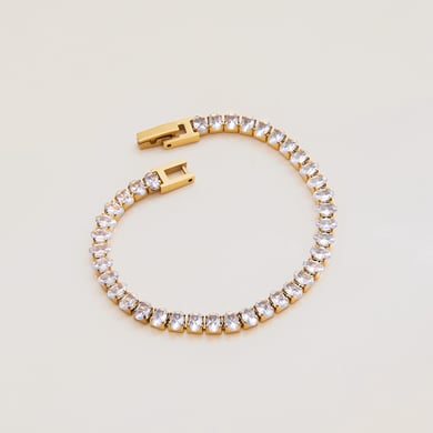 1 Piece Luxurious Series High-end Geometric Stainless Steel Gold Color Women's Chain Bracelets h5 Picture6