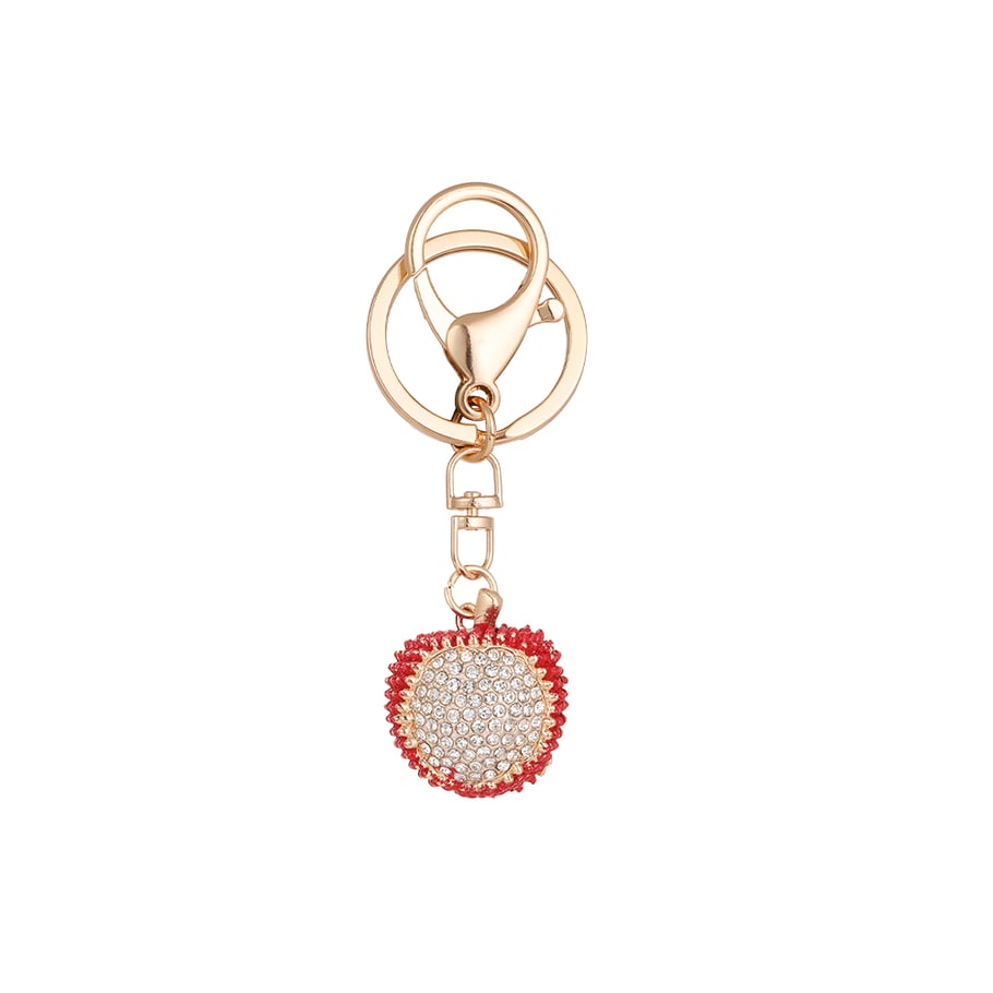1 Piece Lychee Alloy Keychain 