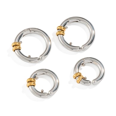 1 Pair Stainless Steel Mixed Color Ear Cuffs h5 Picture5